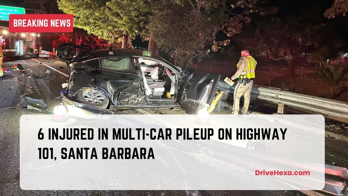 6 Injured in Multi-Car Pileup on Highway 101, Santa Barbara