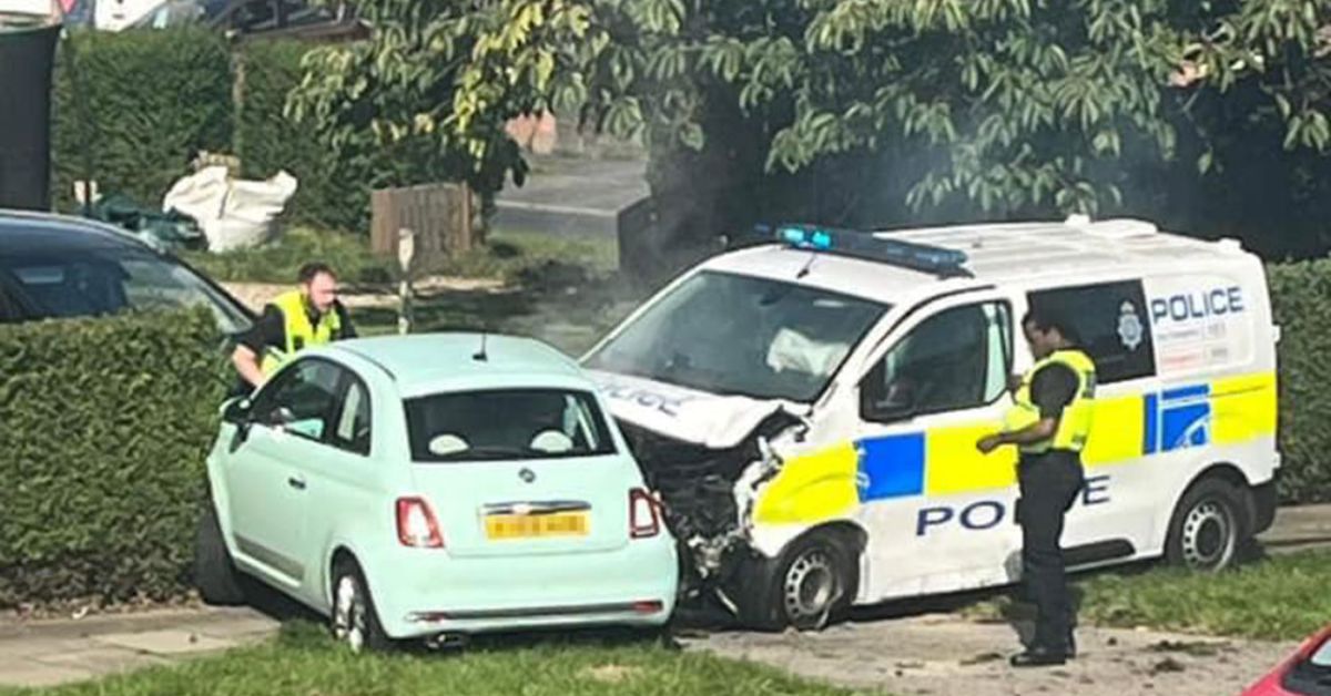 Breaking News Police Van in York Involved in Crash