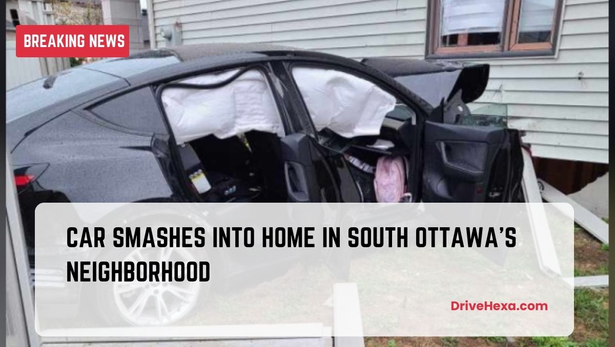 Car Smashes into Home in South Ottawa's Neighborhood