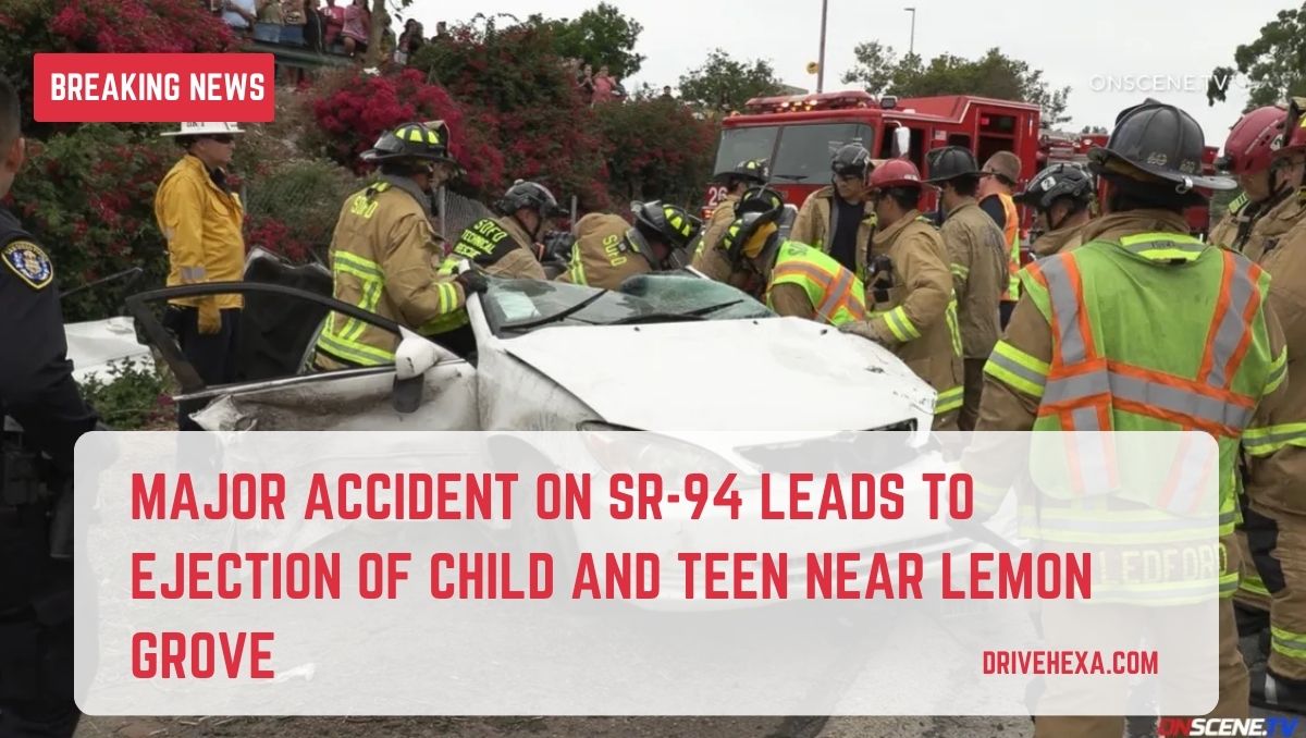 Child and teen thrown from car in crash on SR-94 near Lemon Grove