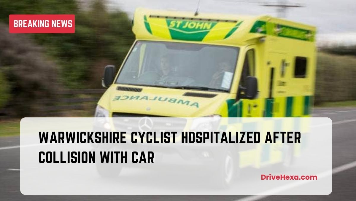Cyclist taken to hospital after crash with car in Warwickshire