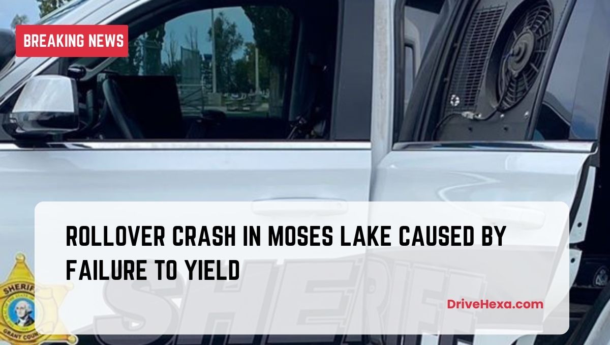 Failure to yield leads to rollover crash in Moses Lake