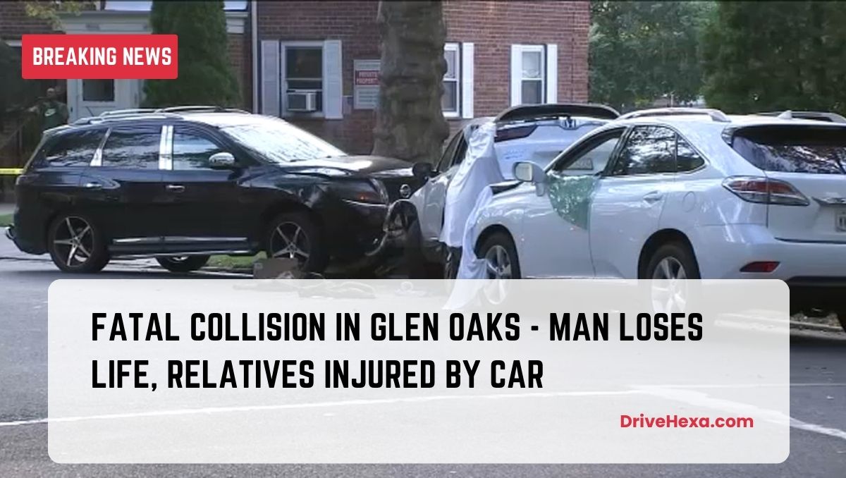 Fatal Collision in Glen Oaks - Man Loses Life, Relatives Injured by Car