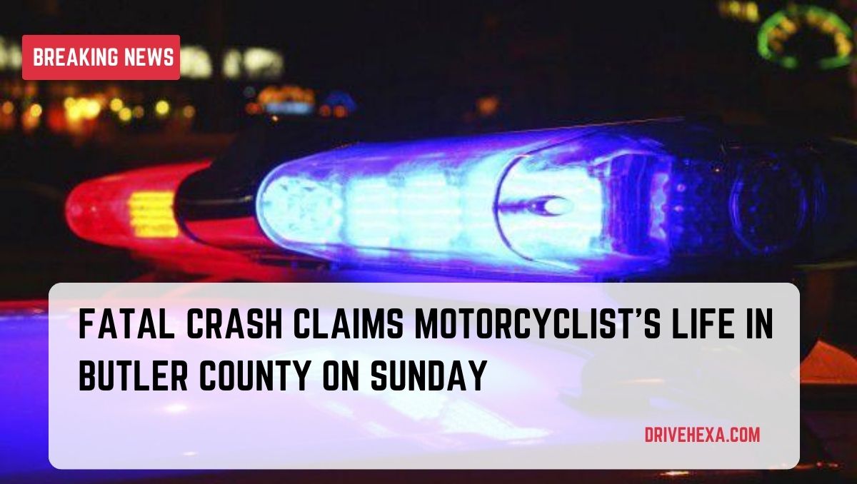 Motorcyclist killed after 3-vehicle crash in Butler County Sunday