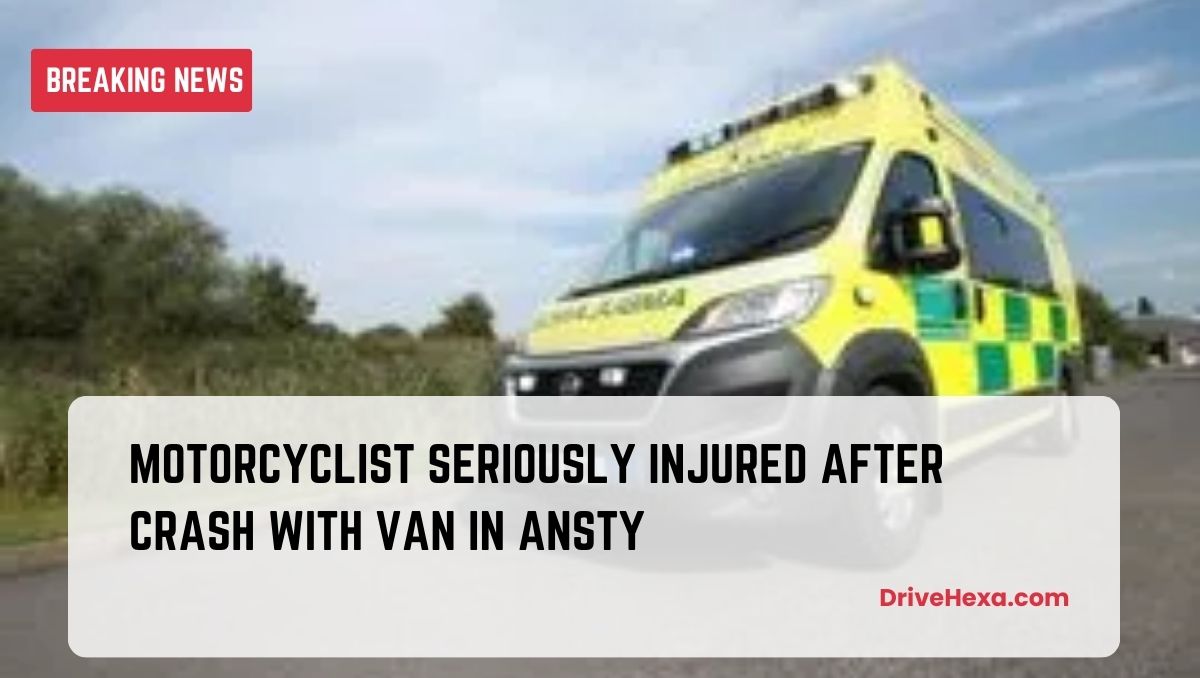 Motorcyclist seriously injured after crash with van in Ansty