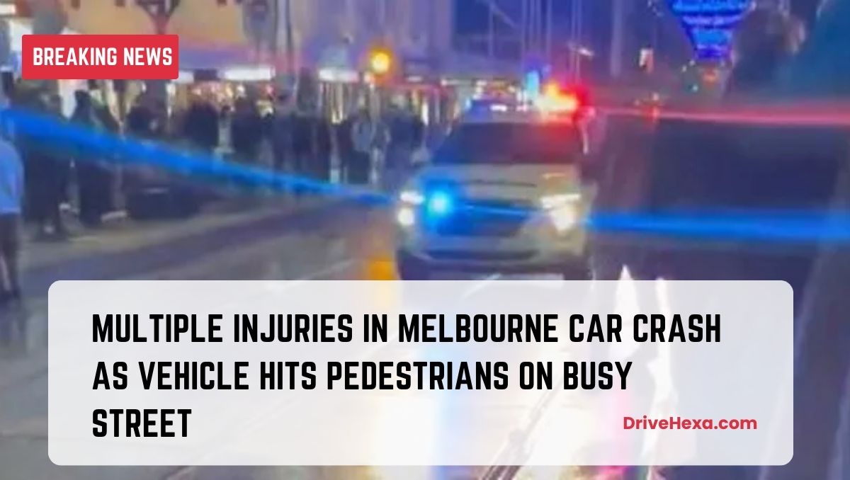 Multiple Injuries in Melbourne Car Crash as Vehicle Hits Pedestrians on Busy Street