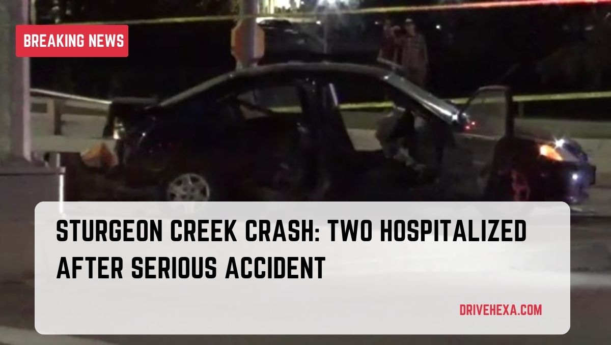 Sturgeon Creek crash sends 2 to hospital