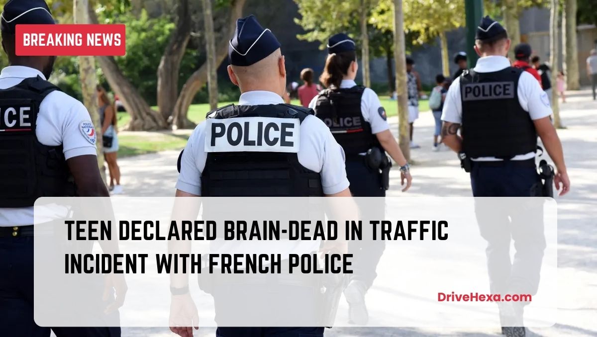Teen brain-dead after traffic collision with French police