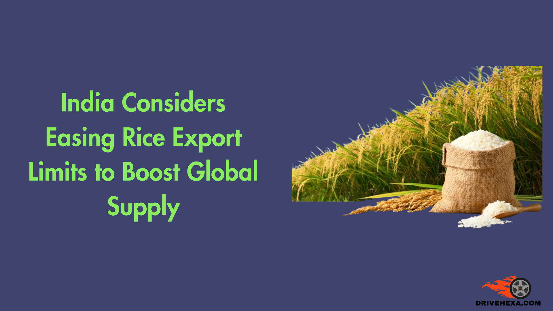 India Considers Easing Rice Export Limits to Boost Global Supply